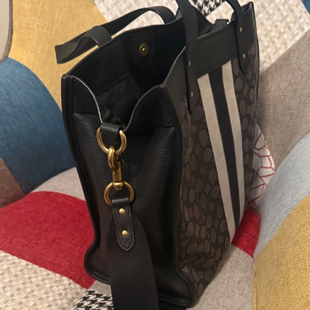 Stylish Black and Gray Tote Bag